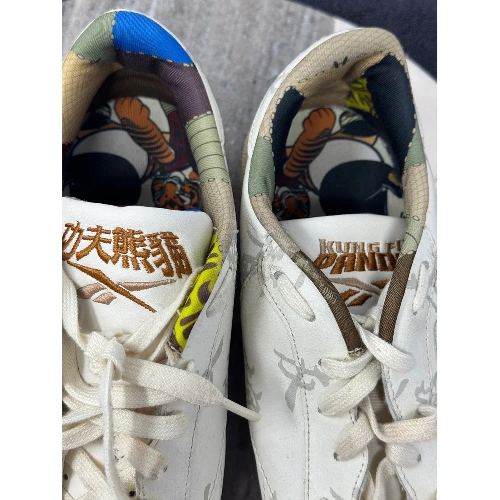 Reebok Club C 85 Kung‎ Fu Panda White Graphic Men's Sneakers Shoes Size 10.5